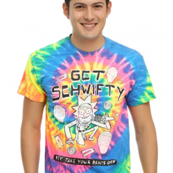 rick and morty tie dye shirt